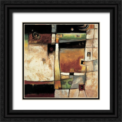 Construct I Black Ornate Wood Framed Art Print with Double Matting by Parsons, Jonathan