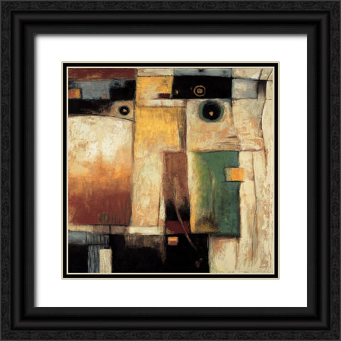 Construct II Black Ornate Wood Framed Art Print with Double Matting by Parsons, Jonathan