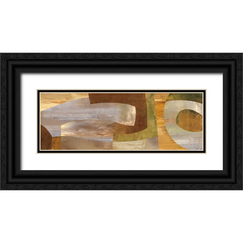 Connectivity Black Ornate Wood Framed Art Print with Double Matting by Baker, Kevin