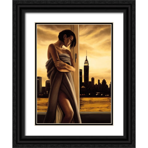 Night Moves Black Ornate Wood Framed Art Print with Double Matting by Arellano, Migdalia