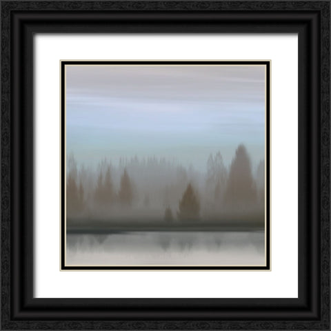 At Dawn Blue Sky I Black Ornate Wood Framed Art Print with Double Matting by Clark, Madeline