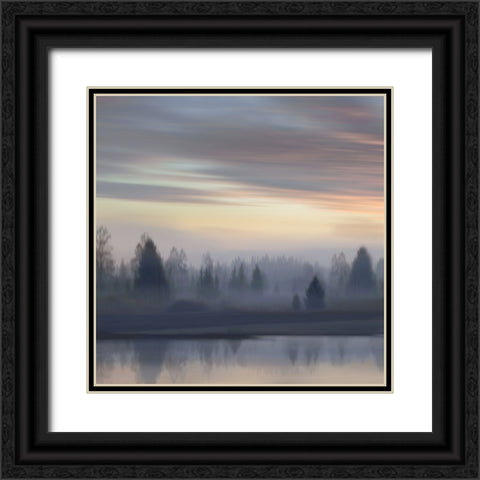 First Light I Black Ornate Wood Framed Art Print with Double Matting by Clark, Madeline