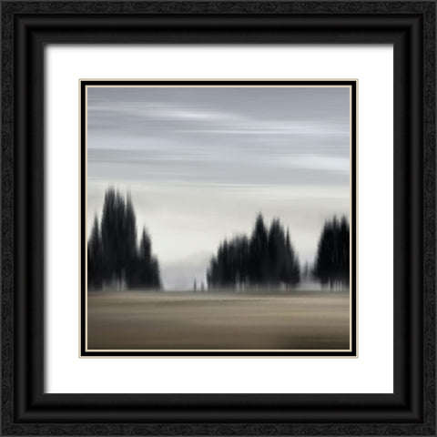 New Day I Black Ornate Wood Framed Art Print with Double Matting by Clark, Madeline