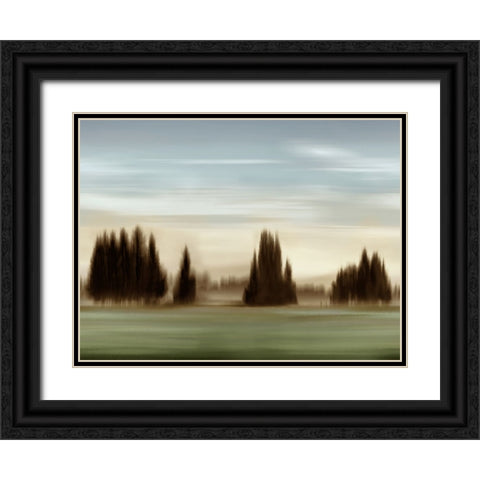 New Day Blue Sky Black Ornate Wood Framed Art Print with Double Matting by Clark, Madeline
