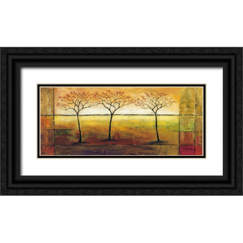 Life Line I Black Ornate Wood Framed Art Print with Double Matting by Klung, Mike