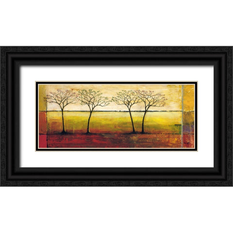 Life Line II Black Ornate Wood Framed Art Print with Double Matting by Klung, Mike