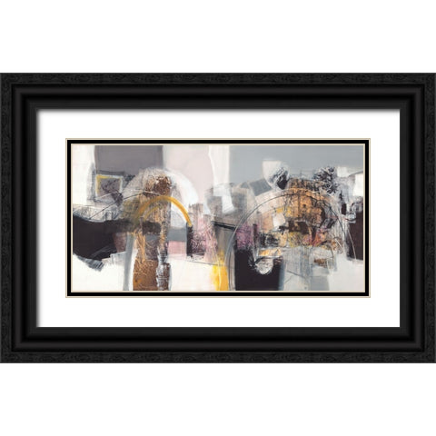 Un passo dopo laltro Black Ornate Wood Framed Art Print with Double Matting by Piovan, Maurizio