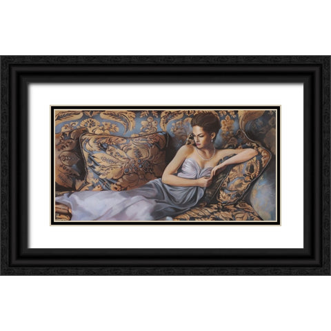 The Duchess Black Ornate Wood Framed Art Print with Double Matting by Di Scenza, Ron