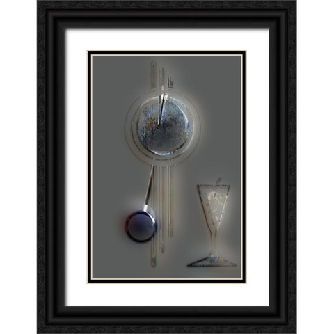 Afternoon Cocktail I Black Ornate Wood Framed Art Print with Double Matting by Bolokofsky, Ronald