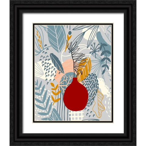Autumn Leaves 73 Black Ornate Wood Framed Art Print with Double Matting by Bolokofsky, Ronald