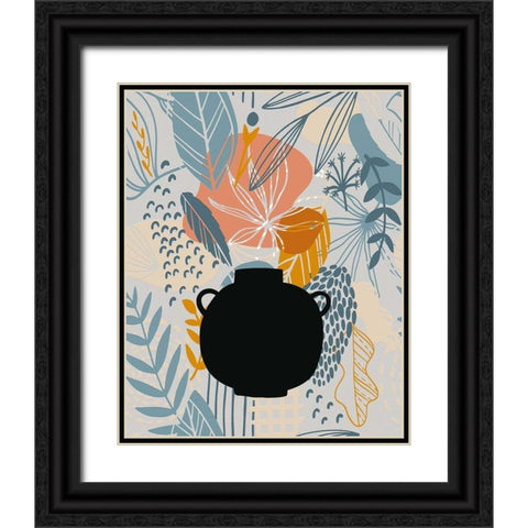 Autumn Leaves 74 Black Ornate Wood Framed Art Print with Double Matting by Bolokofsky, Ronald