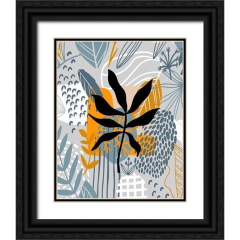 Autumn Leaves 75 Black Ornate Wood Framed Art Print with Double Matting by Bolokofsky, Ronald