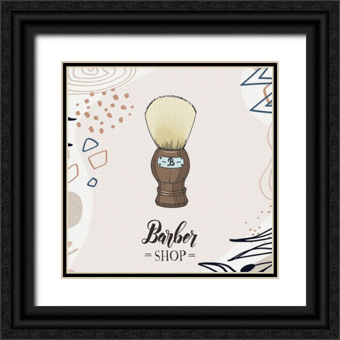 Barber Shop 52 Black Ornate Wood Framed Art Print with Double Matting by Bolokofsky, Ronald