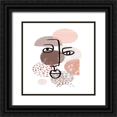 Mid Century Smile 92 Black Ornate Wood Framed Art Print with Double Matting by Bolokofsky, Ronald