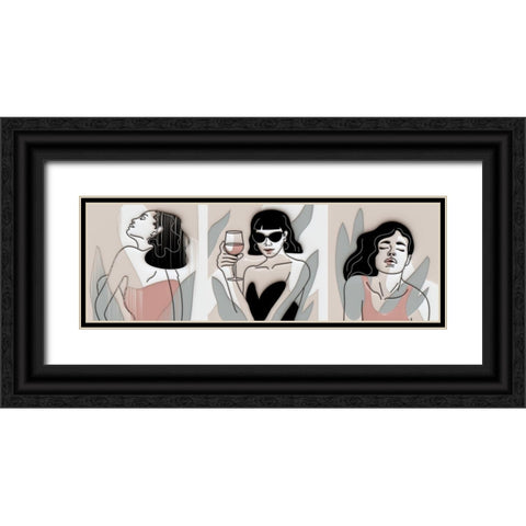 Modern Women 423 Black Ornate Wood Framed Art Print with Double Matting by Bolokofsky, Ronald