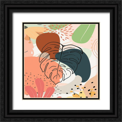 Tropical Leaves 19B Black Ornate Wood Framed Art Print with Double Matting by Bolokofsky, Ronald