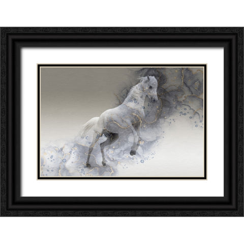 Mystic Horse Black Ornate Wood Framed Art Print with Double Matting by Phillip, Jamie