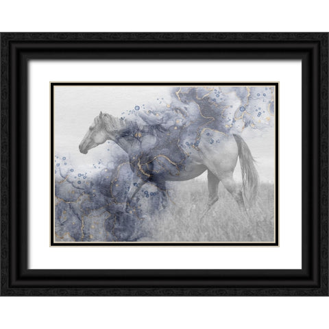 Mystic Horse 2 Black Ornate Wood Framed Art Print with Double Matting by Phillip, Jamie