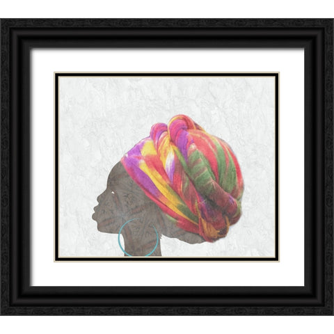 Mama Africa 2 Black Ornate Wood Framed Art Print with Double Matting by Phillip, Jamie
