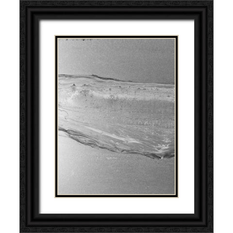 Black Space Line 1 Black Ornate Wood Framed Art Print with Double Matting by Phillip, Jamie
