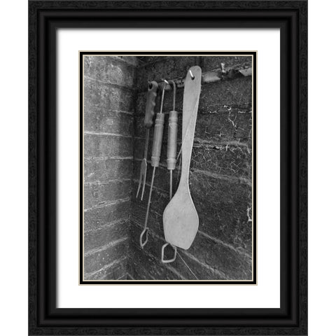 Old Cook House 2 Black Ornate Wood Framed Art Print with Double Matting by Phillip, Jamie