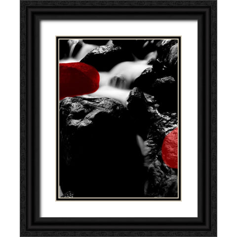 Red Rocks River 2 Black Ornate Wood Framed Art Print with Double Matting by Phillip, Jamie
