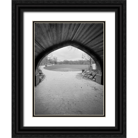 Tunnel Black Black Ornate Wood Framed Art Print with Double Matting by Phillip, Jamie