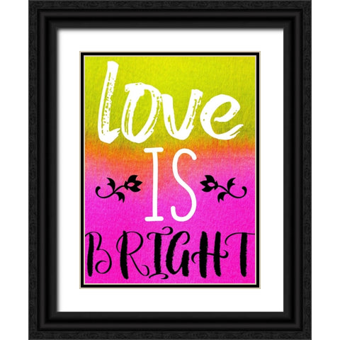 Bright Love Black Ornate Wood Framed Art Print with Double Matting by Phillip, Jamie