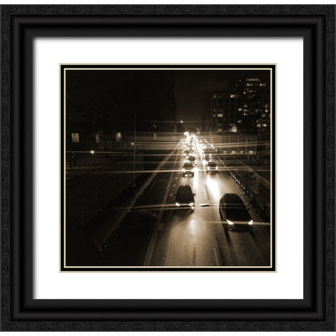 New York Drive Black Ornate Wood Framed Art Print with Double Matting by Phillip, Jamie