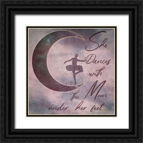 Ballet Dancer 4 Black Ornate Wood Framed Art Print with Double Matting by Phillip, Jamie