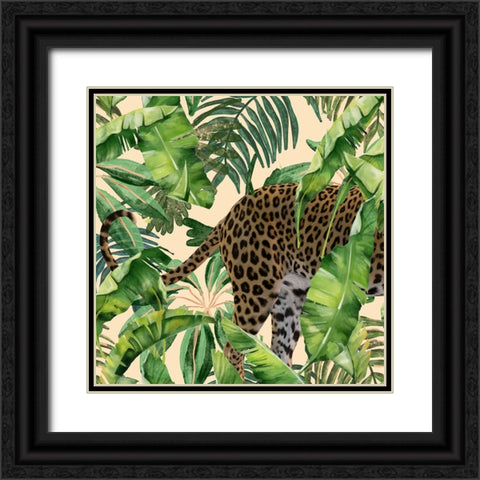 Friendly Jungle 1 Black Ornate Wood Framed Art Print with Double Matting by Phillip, Jamie