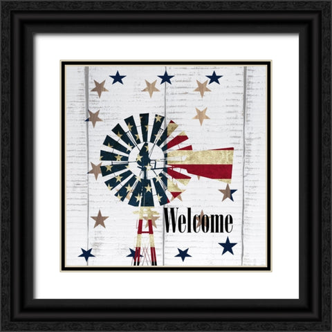 Amrican Wind Black Ornate Wood Framed Art Print with Double Matting by Phillip, Jamie