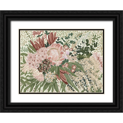 Telopea II Black Ornate Wood Framed Art Print with Double Matting by Urban Road