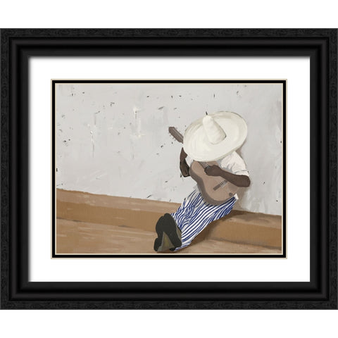 Suenos musicales Landscape Black Ornate Wood Framed Art Print with Double Matting by Urban Road
