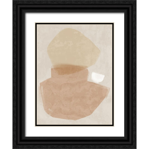 Balanced Blush Black Ornate Wood Framed Art Print with Double Matting by Urban Road