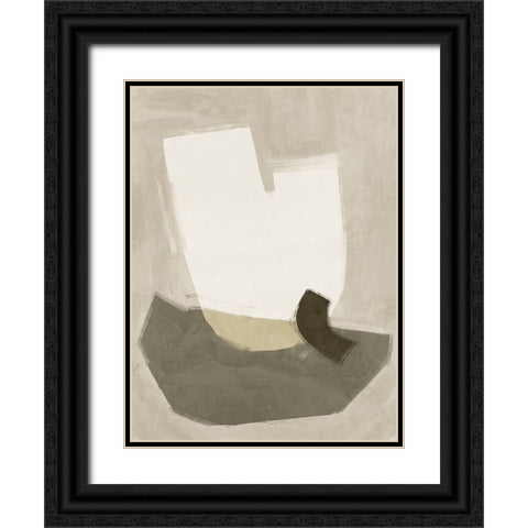 Laid-Back Khaki Green Black Ornate Wood Framed Art Print with Double Matting by Urban Road