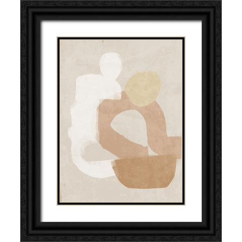 At Ease Neutral Black Ornate Wood Framed Art Print with Double Matting by Urban Road
