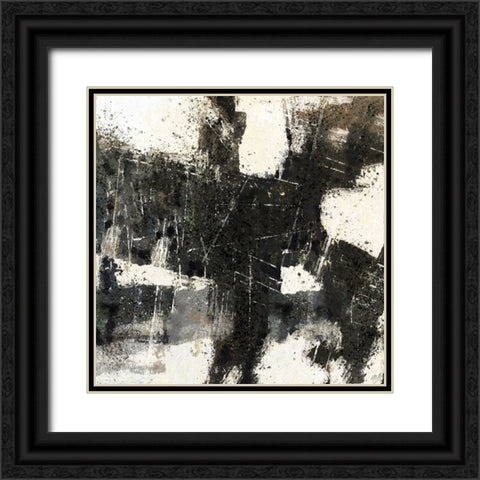 Abstract Black And White Black Ornate Wood Framed Art Print with Double Matting by Wiley, Marta