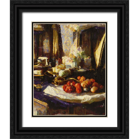 Abundance II Black Ornate Wood Framed Art Print with Double Matting by Wiley, Marta