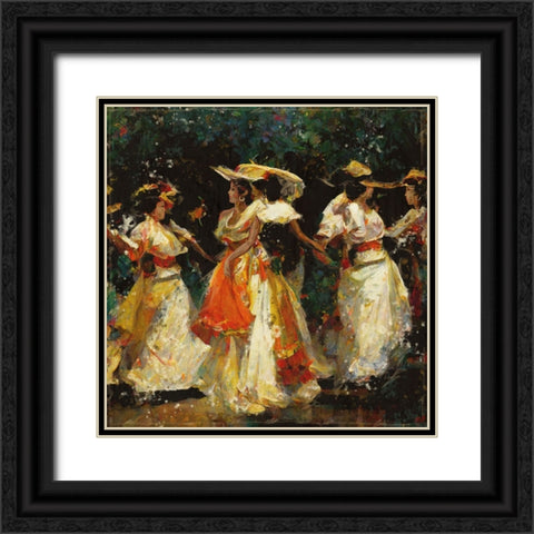 Veracruz I Black Ornate Wood Framed Art Print with Double Matting by Wiley, Marta