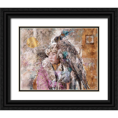 Mongolian Princess II Black Ornate Wood Framed Art Print with Double Matting by Wiley, Marta