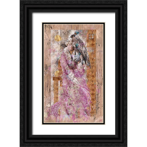 Mongolian Princess I Black Ornate Wood Framed Art Print with Double Matting by Wiley, Marta
