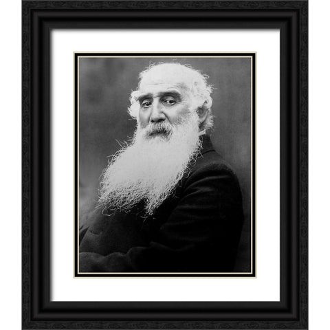 Pissarro 1900 Black Ornate Wood Framed Art Print with Double Matting by Vintage Photography