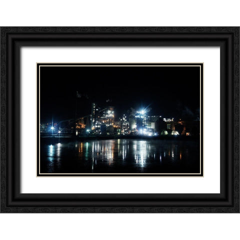Alabama River Pulp Company and the Clairborne Mill Complex Black Ornate Wood Framed Art Print with Double Matting by Highsmith, Carol