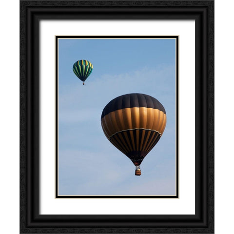 Decatur-Alabama Annual Hot Air Balloon Jubilee Festival Black Ornate Wood Framed Art Print with Double Matting by Highsmith, Carol