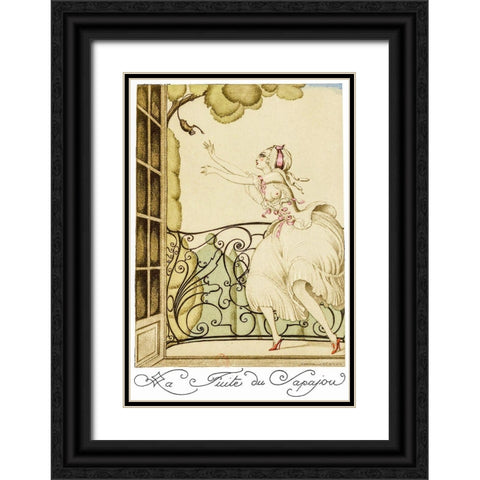 Sur talons rouges-contes image 029 Black Ornate Wood Framed Art Print with Double Matting by Wegener, Gerda