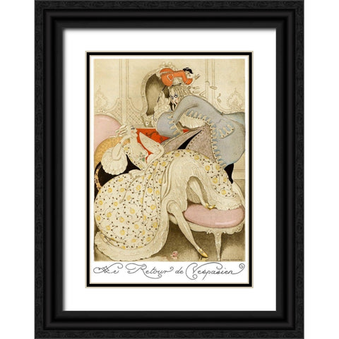 Sur talons rouges-contes image 047 Black Ornate Wood Framed Art Print with Double Matting by Wegener, Gerda