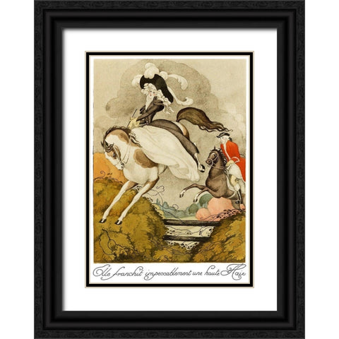 Sur talons rouges-contes image 121 Black Ornate Wood Framed Art Print with Double Matting by Wegener, Gerda