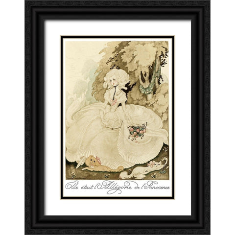 Sur talons rouges-contes image 139 Black Ornate Wood Framed Art Print with Double Matting by Wegener, Gerda