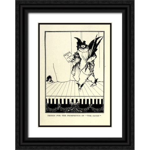 Prospectus 1 Black Ornate Wood Framed Art Print with Double Matting by Beardsley, Aubrey